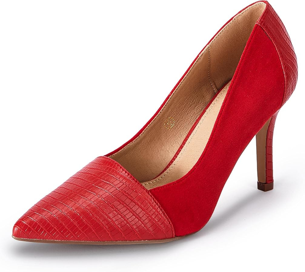 PiePieBuy Womens High Heels Pumps Pointed Toe Slip On Stiletto Classic Dress Party Office Shoes | Amazon (US)