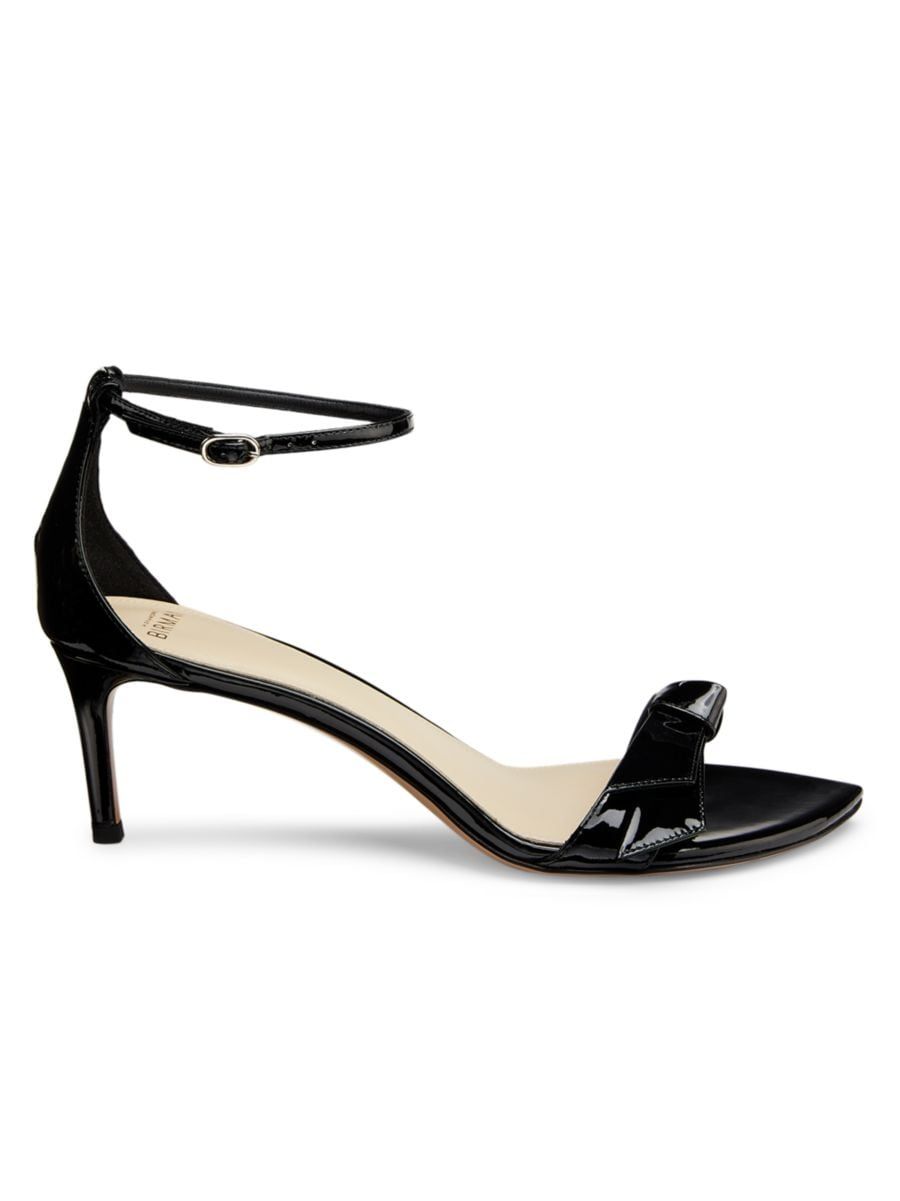 Alexandre Birman Clarita Double 60MM Patent Leather Sandals | Saks Fifth Avenue