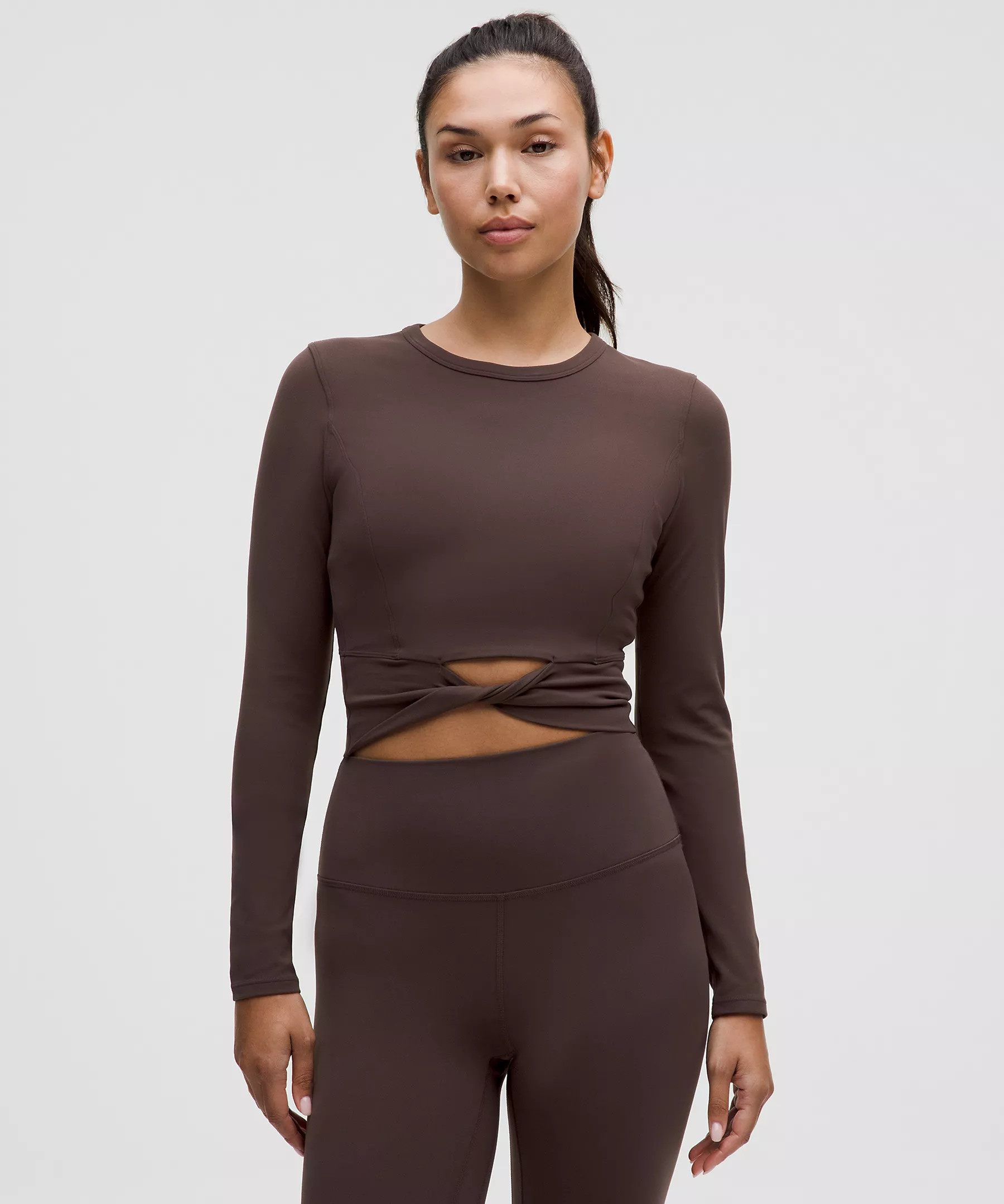 Cropped Nulu Twist-Hem Long-Sleeve Shirt | Women's Long Sleeve Shirts | lululemon | Lululemon (US)