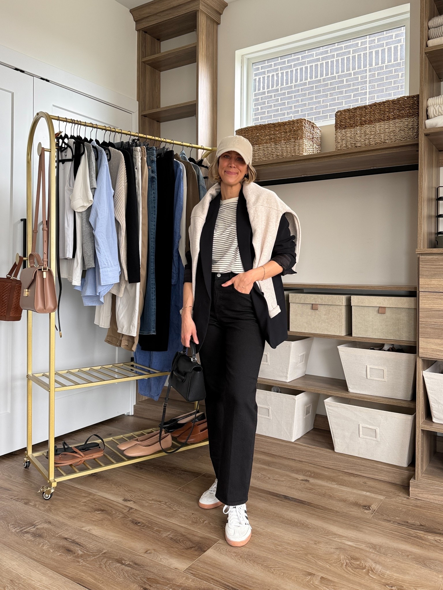 Wearing 4 blazer, 26/regular jeans, XS striped tee, small sweatshirt, sneakers tts

#LTKFindsUnder100 #LTKStyleTip #LTKFindsUnder50