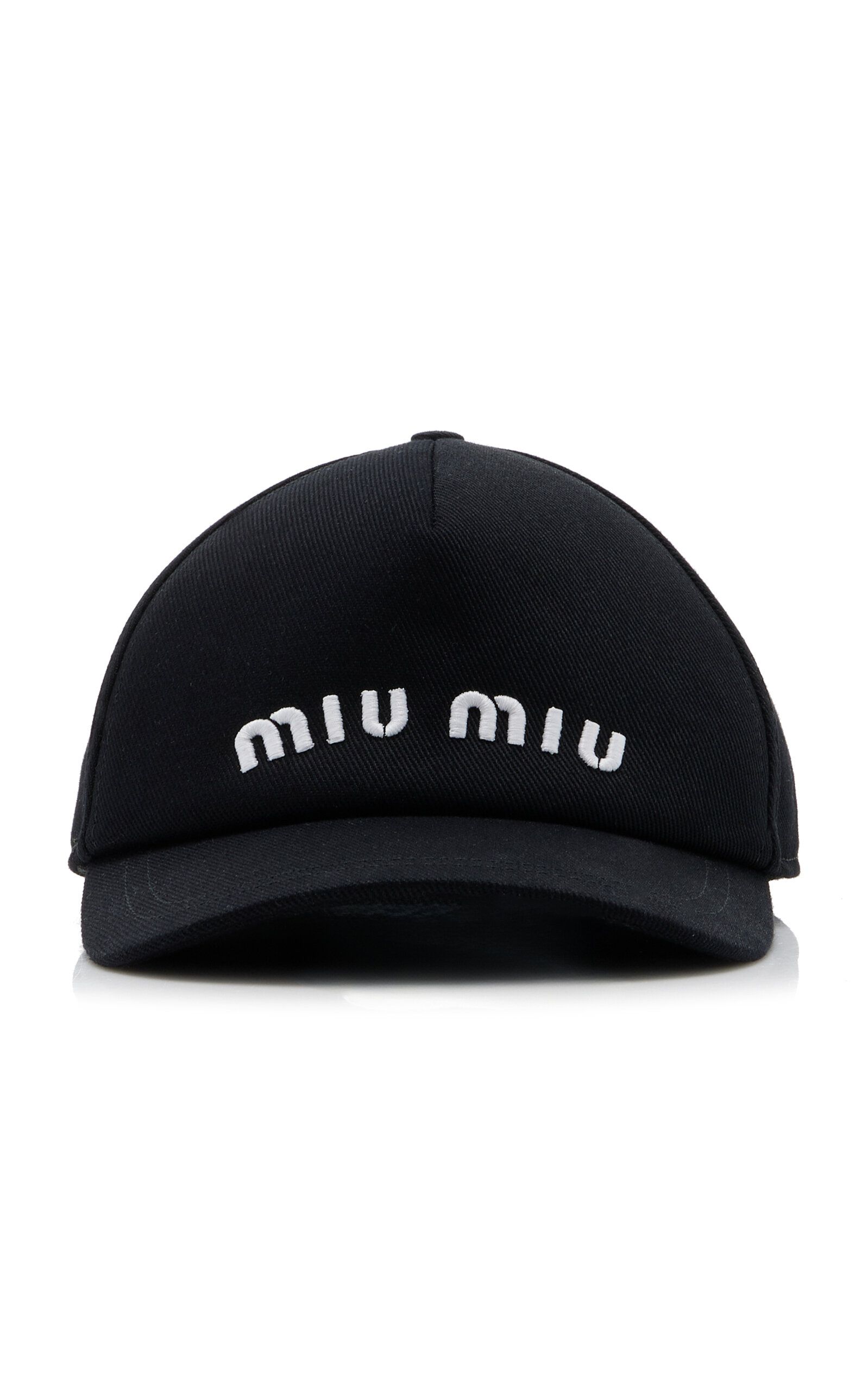 Miu Miu - Cotton Baseball Hat - Black - M - Moda Operandi | Moda Operandi (Global)
