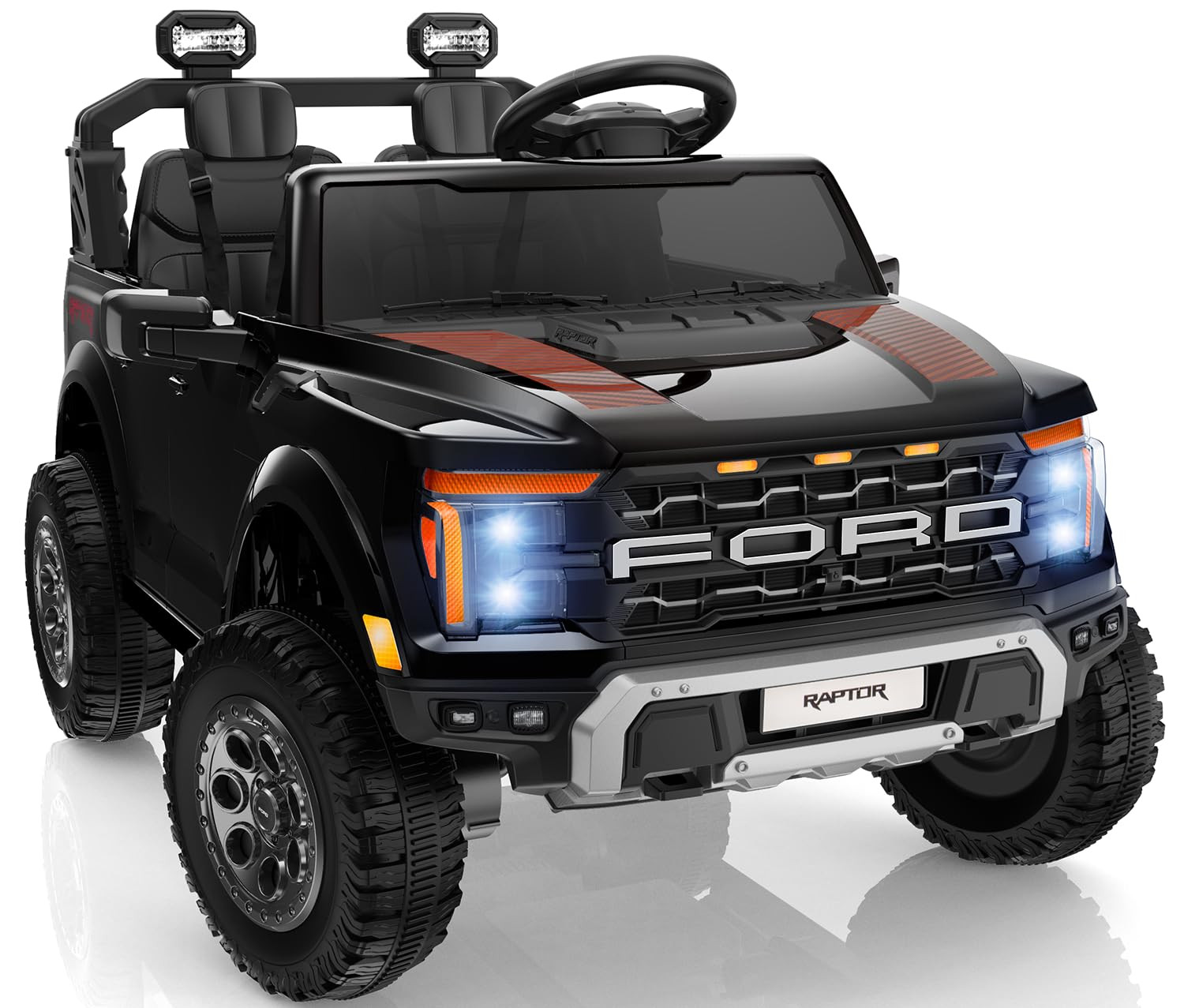 24V Ride on Toys for Big Kids, Licensed Ford F-150 Raptor 2 Seater Kids Ride on Car w/Remote Cont... | Amazon (US)