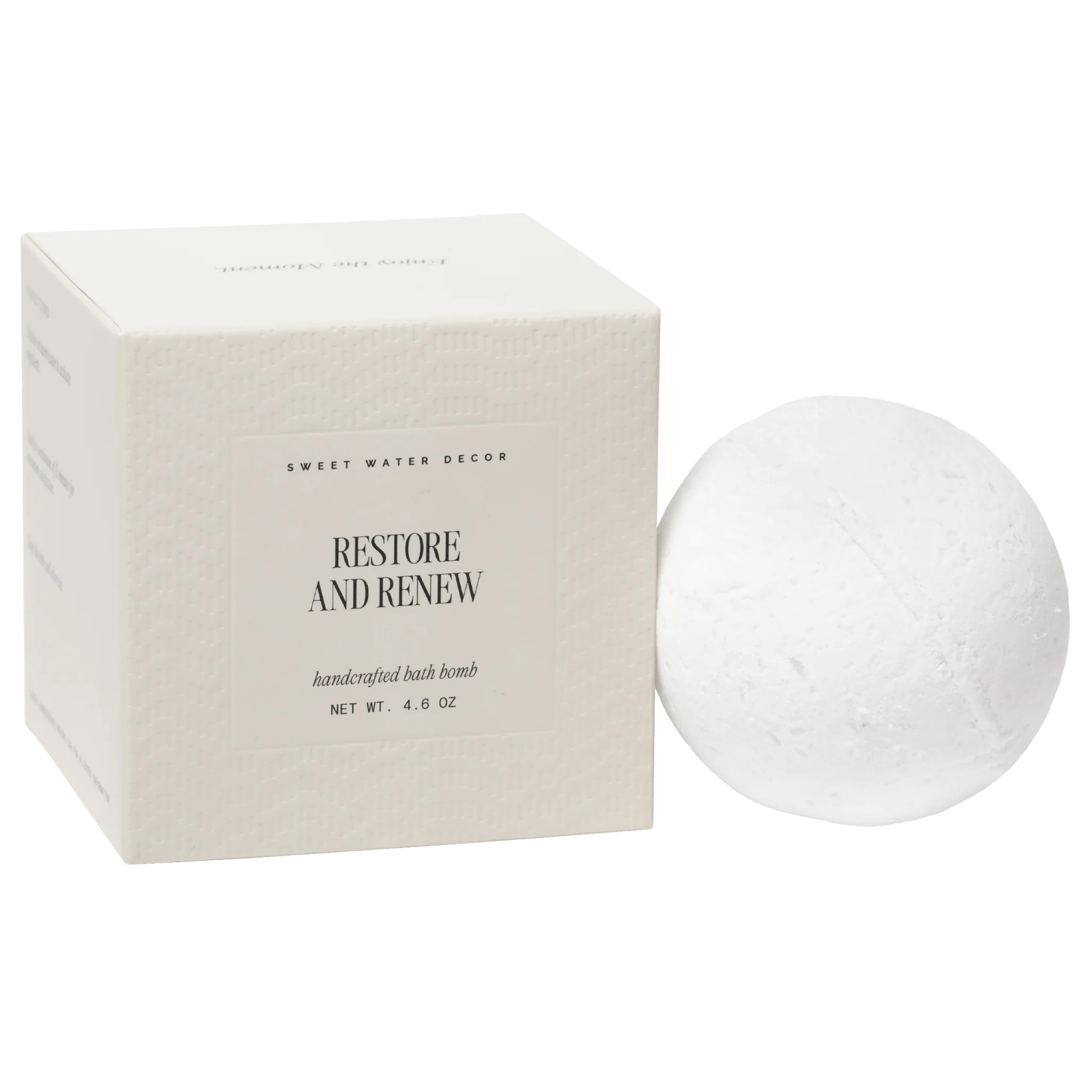 Restore and Renew White Eucalyptus 4.6 oz Bath Bomb | Sweet Water Decor, LLC