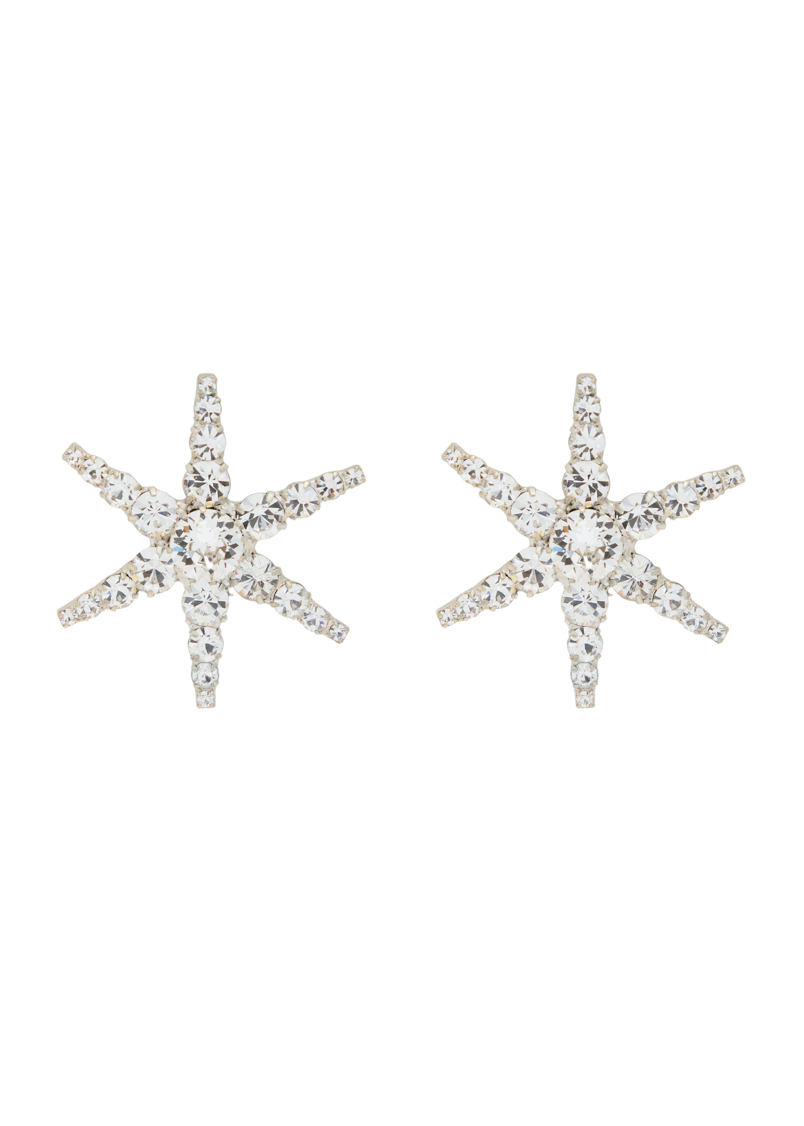 Polaris crystal-embellished rhodium-plated drop earrings | Harvey Nichols