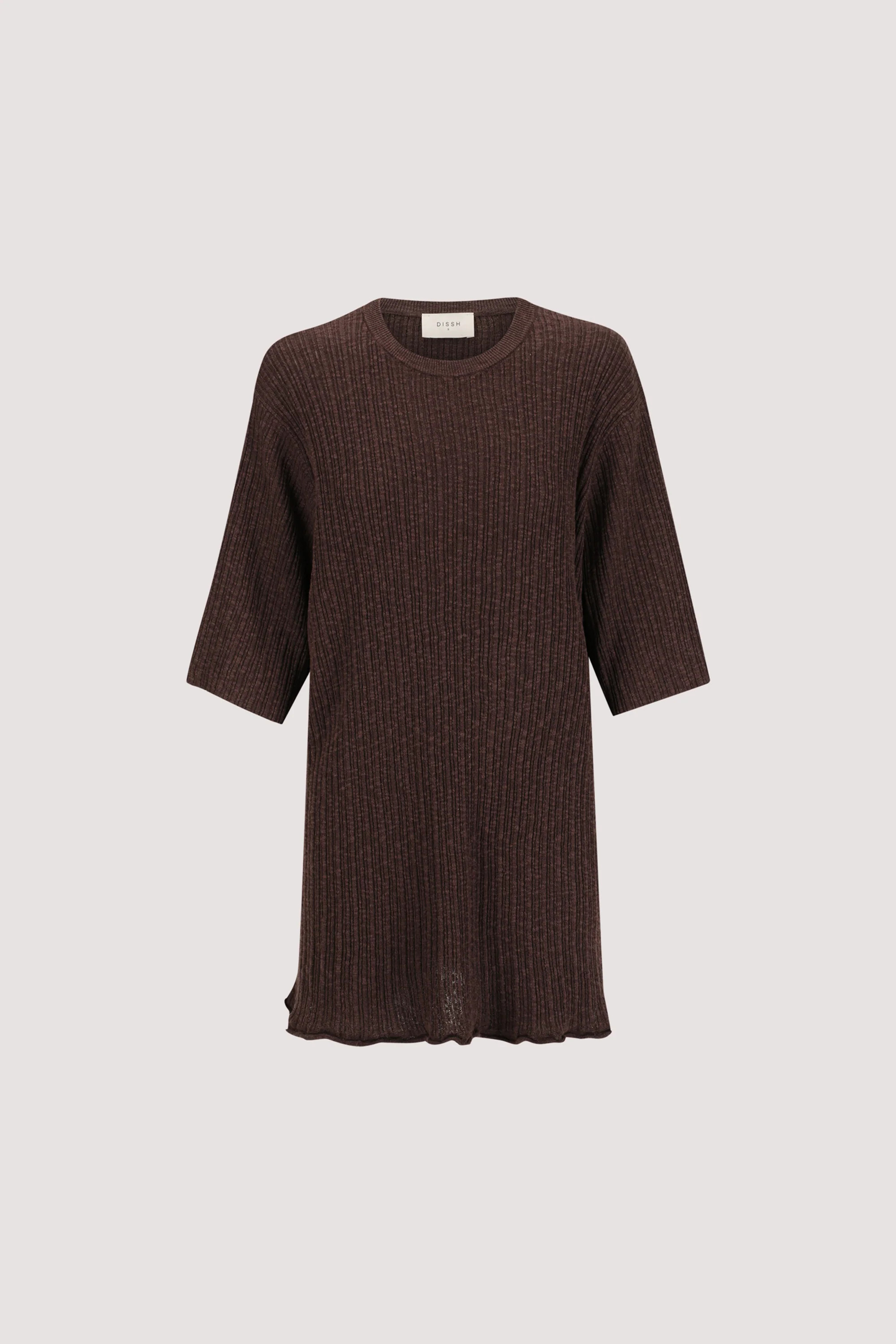 MAX CHOC LONGLINE KNIT TEE | DISSH