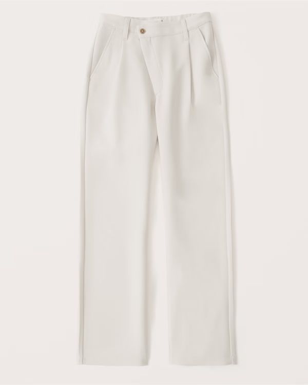 Women's Tailored 90s Relaxed Pants | Women's Bottoms | Abercrombie.com | Abercrombie & Fitch (US)