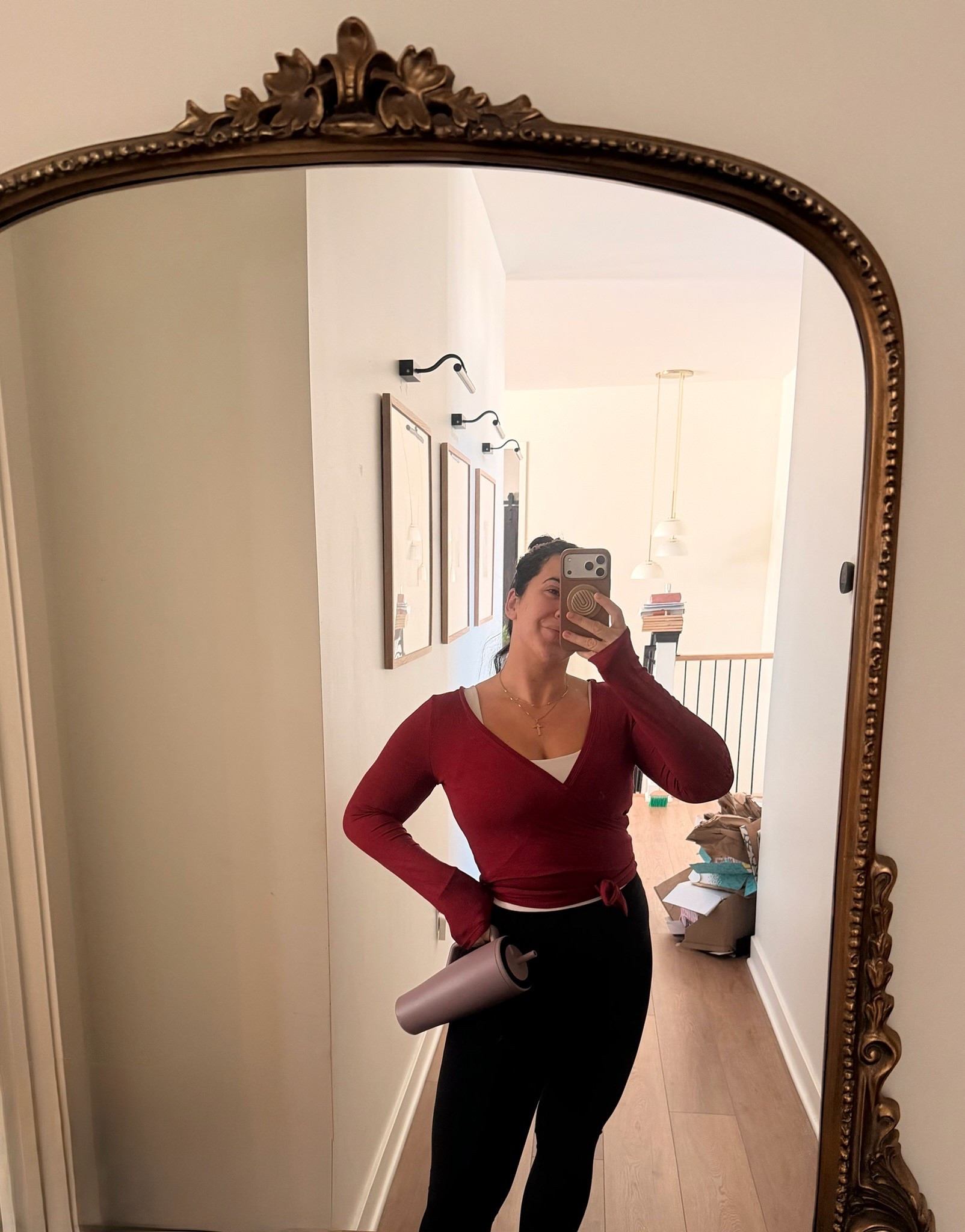 Been living in these wrap tops - so cute over a workout set for winter! Comes in a few colors too! 

Size L

#LTKgrwm #LTKMidsize #LTKActive