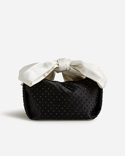 Geneva bow bag in satin | J. Crew US