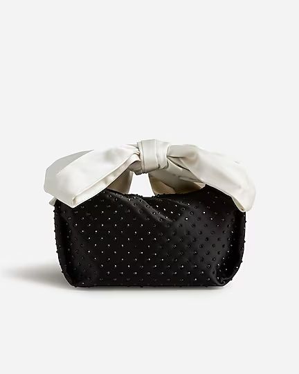 Geneva bow bag in satin | J.Crew US