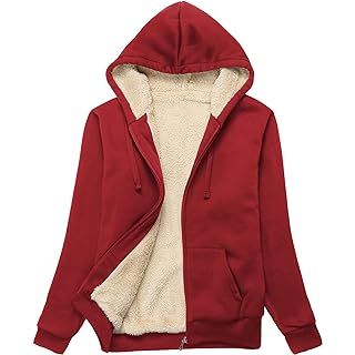 Amazon Essentials Women's Sherpa-Lined Fleece Full-Zip Hooded Jacket | Amazon (US)