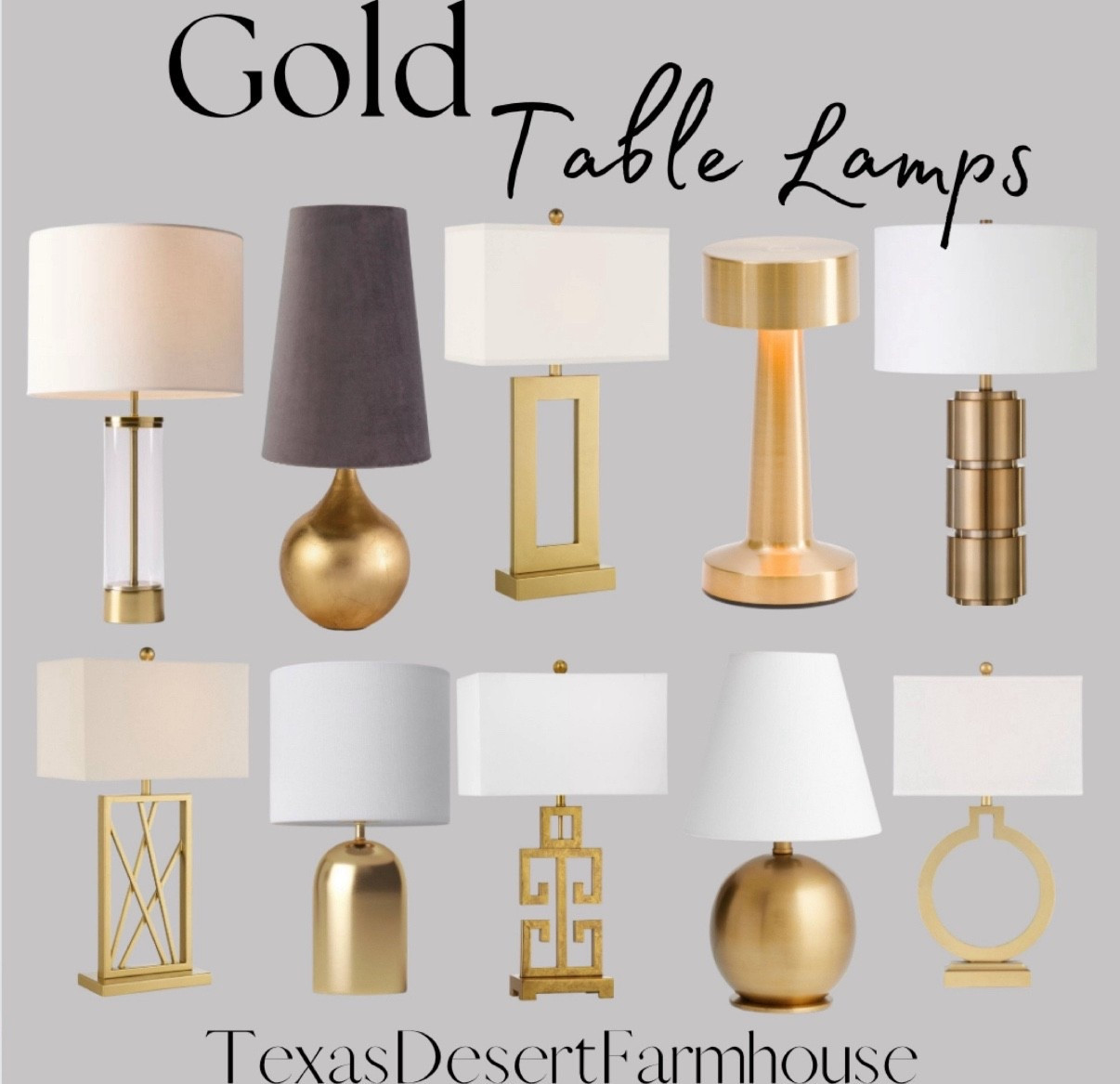 Gold Table Lamps

360 Lighting Marshall Modern Table Lamp 30" Tall Gold Open Base Oatmeal Rectangular Shade for Bedroom Living Room Bedside Nightstand Office House Home

360 Lighting Modern Table Lamps 28 1/2" Tall Set of 2 with USB Charging Port Brushed Gold Open Ring White Shade for Bedroom Living Room House Bedside

Shea Mini Brass Metal Orb Empire Shade Table Lamp

Acrylic Column USB Table Lamp (25")

Campbell Brass Table Lamp

Safavieh 2-piece Greek Key Table Lamp Set

#lamp #tablelamp #goldlamp #goldlamps #brasslamp #brushedgoldlamp #brassdecor #golddecor#LTKStyleTip #LTKFamily

#LTKGiftGuide #LTKHome #LTKBaby