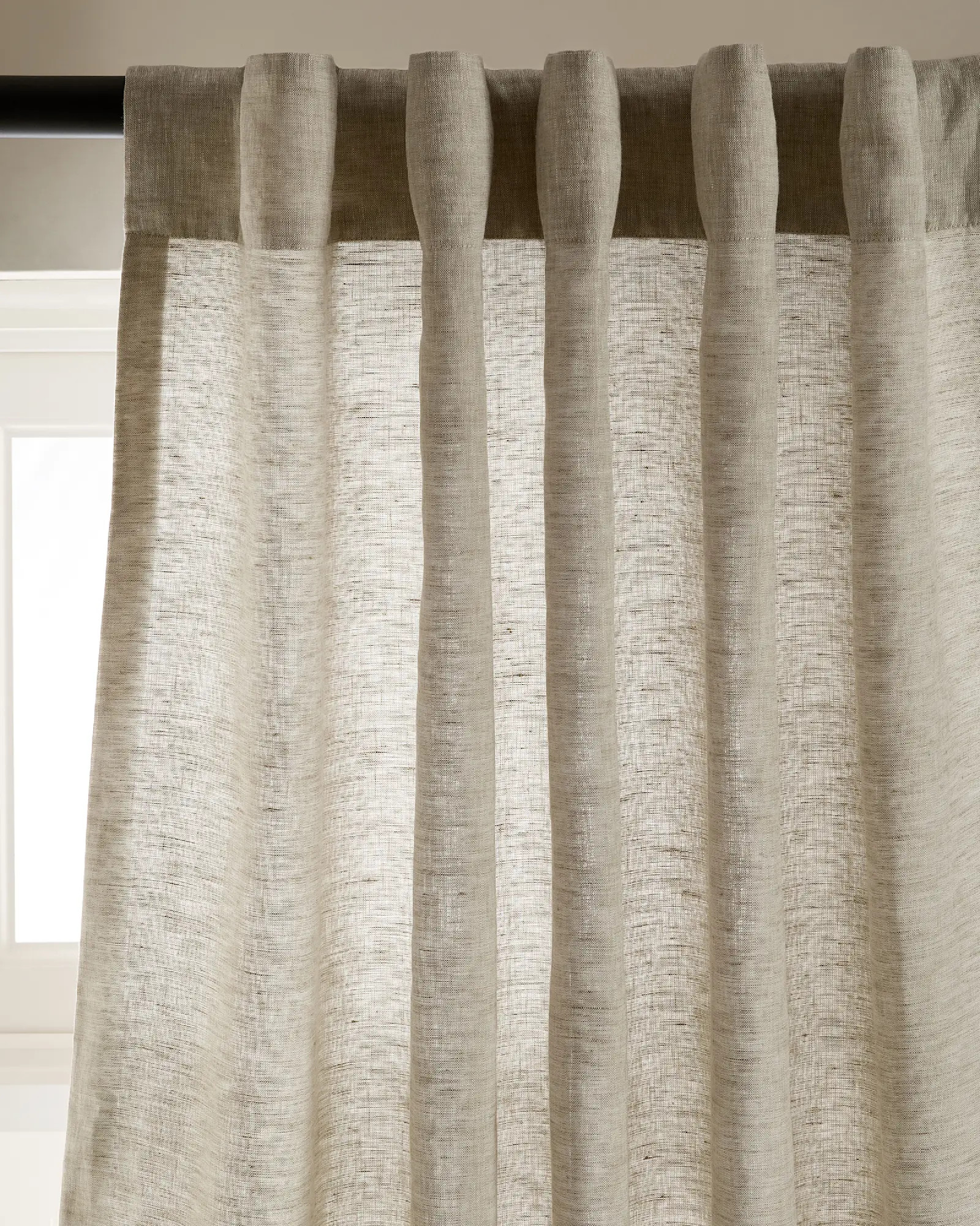 European Linen Curtain in Sage | Quince