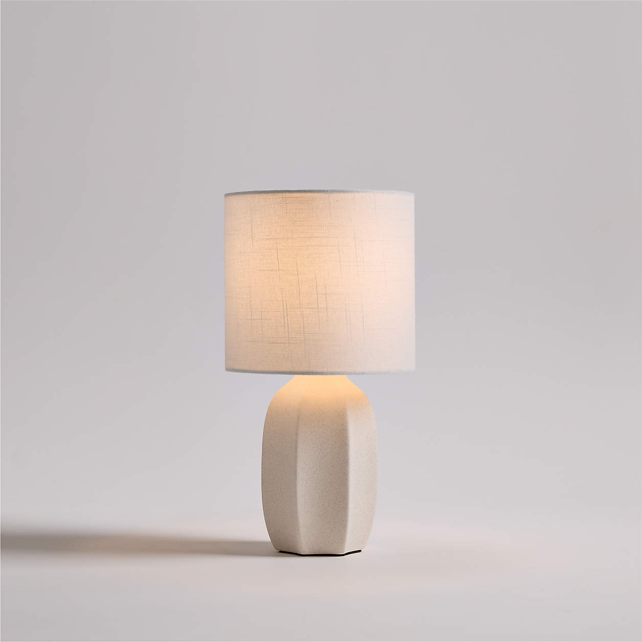 Amaryllis White Ceramic Mini Table Lamp 15" + Reviews | Crate & Barrel | Crate & Barrel