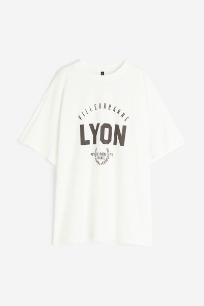 Oversized printed T-shirt | H&M (UK, MY, IN, SG, PH, TW, HK)