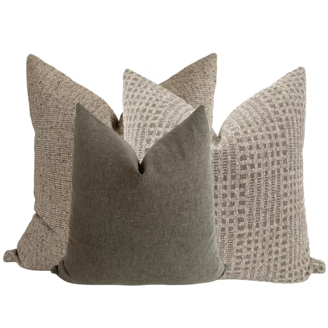 Shanti Pillow Cover Set, Decorative Pillow Grouping, Boho Pillow Covers, Designer Pillows, Califo... | Etsy (US)