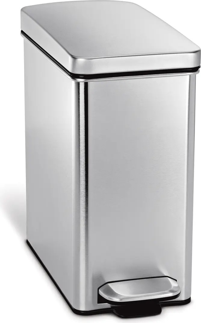 10L Stainless Steel Slim Step Trash Can | Nordstrom