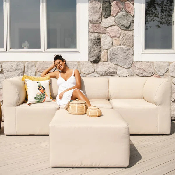 Big Joe Patio 4 Piece Outdoor Sectional | Wayfair North America
