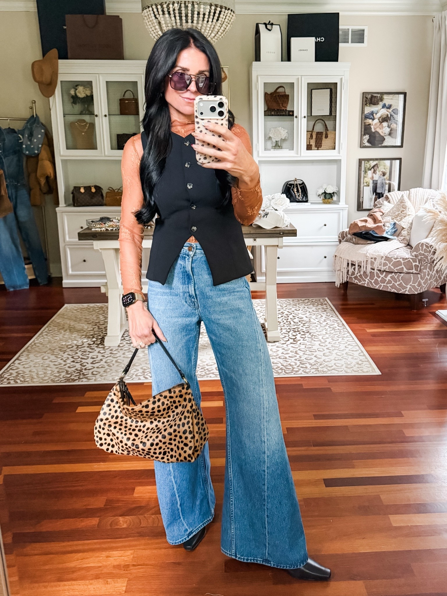 Love this easy outfit formula! 
24 denim
Small lace top
4 vest

#LTKootd #LTKSeasonal #LTKgrwm