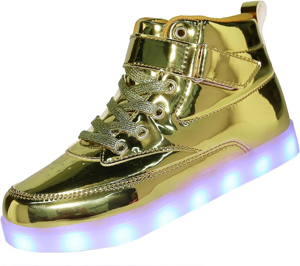 Voovix Kids LED Light up Shoes USB Charging Flashing High-top Sneakers for Boys and Girls Child U... | Amazon (US)