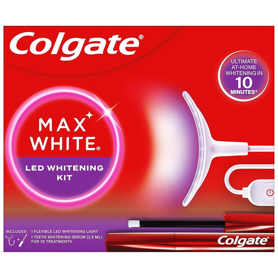 COLGATE Max White Ultimate at Home LED Teeth whitening kit | Enamel Safe | Reverses up to 20 Year... | Amazon (UK)