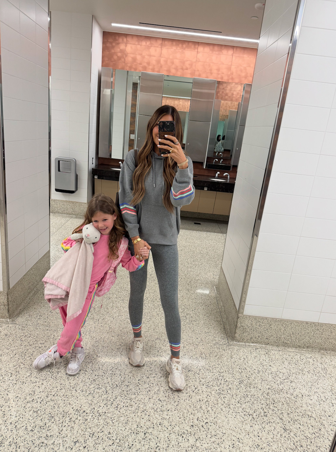 travel day ootd! wearing a size small leggings and medium hoodie 🫶🏼 

 #LTKootd #LTKTravel