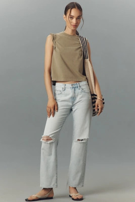 Pistola Lexi Mid-Rise Tapered Jeans | Anthropologie (US)