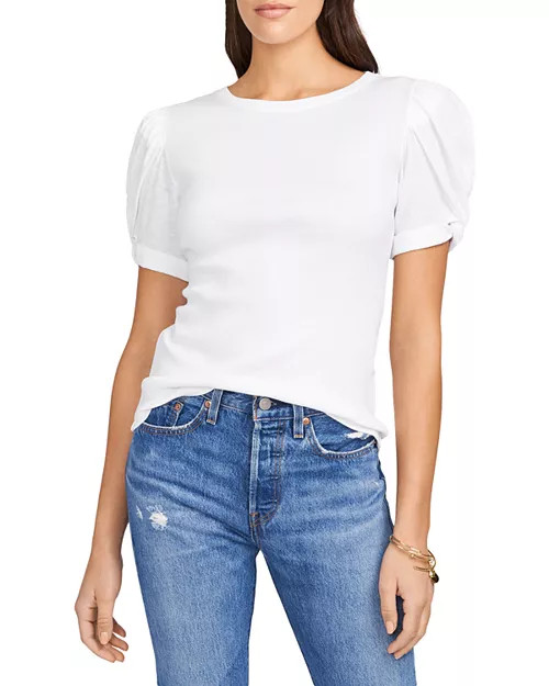 Puff Sleeve Cotton Tee | Bloomingdale's (CA)