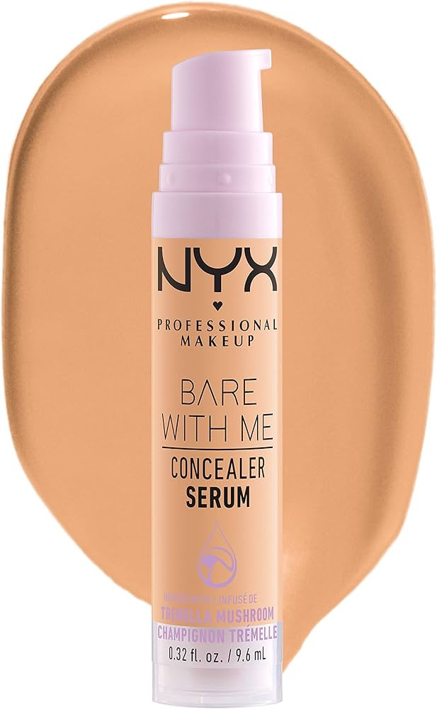 NYX PROFESSIONAL MAKEUP Bare With Me Concealer Serum, Up To 24Hr Hydration - Tan | Amazon (US)