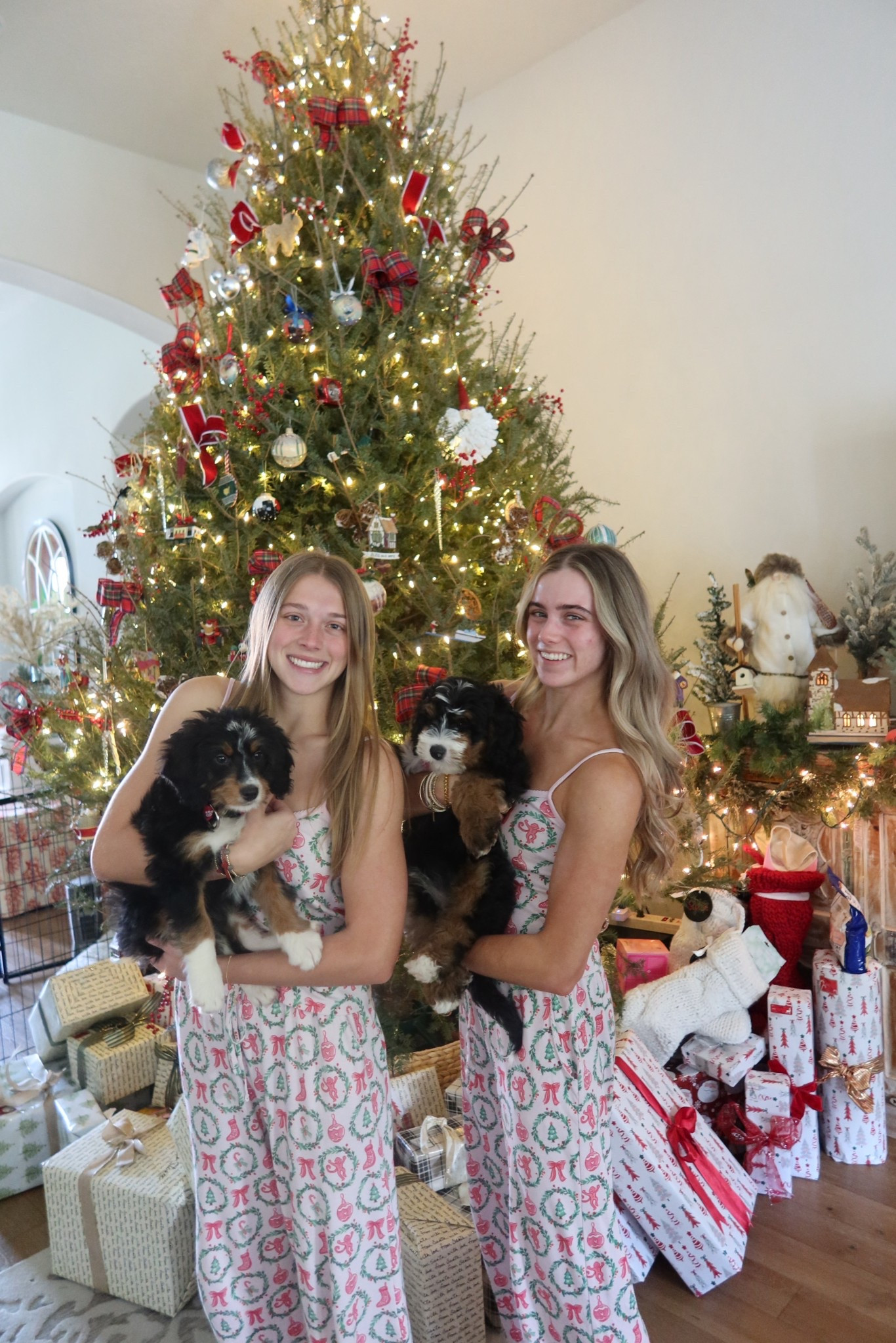 Our Christmas pajamas were from Roller Rabbit! They’re actually on sale now. Tis the season to get in the spirit with this cheerful and cheeky, festive pink and green print. The Lily Set is a new favorite  the ruffled shorts are the perfect Winter-morning combo. Pair this set with some tube socks and you'll be set on the couch for all the holiday classics! 

#LTKSaleAlert #LTKHoliday #LTKootd