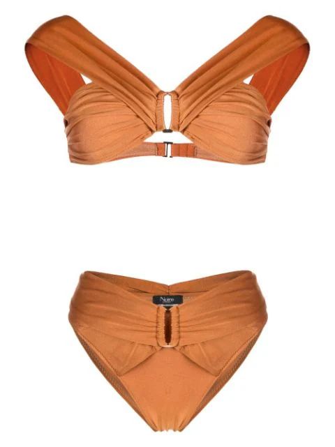 Noire Swimwear buckle-detail Bikini - Farfetch | Farfetch Global