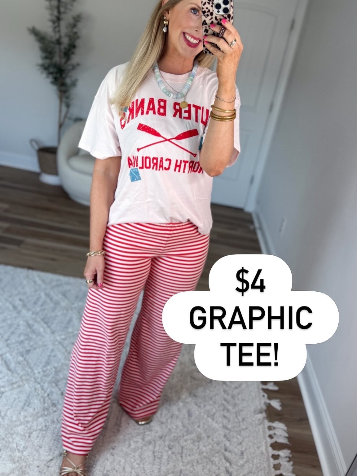 This graphic tee is on sale for $4!! Wearing a girls XL

#LTKSaleAlert