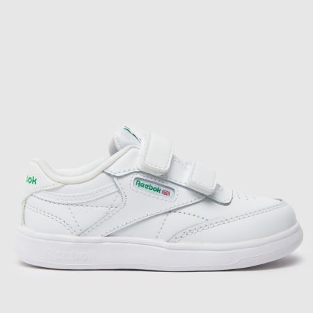 Kids Toddler White & Green Reebok Club C 2v Trainers | schuh | Schuh