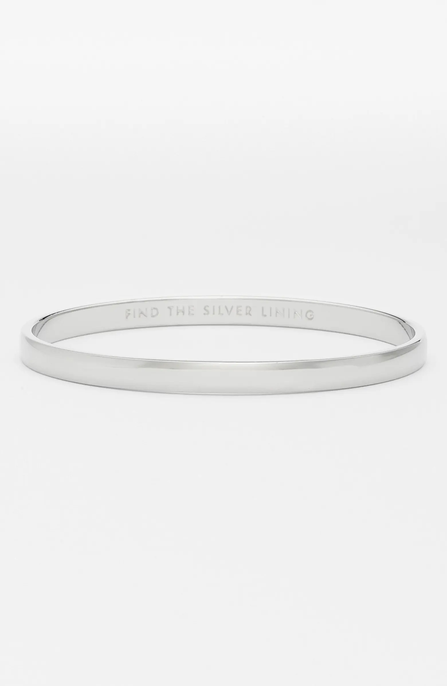 Kate Spade New York 'idiom - find the silver lining' bangle | Nordstrom | Nordstrom