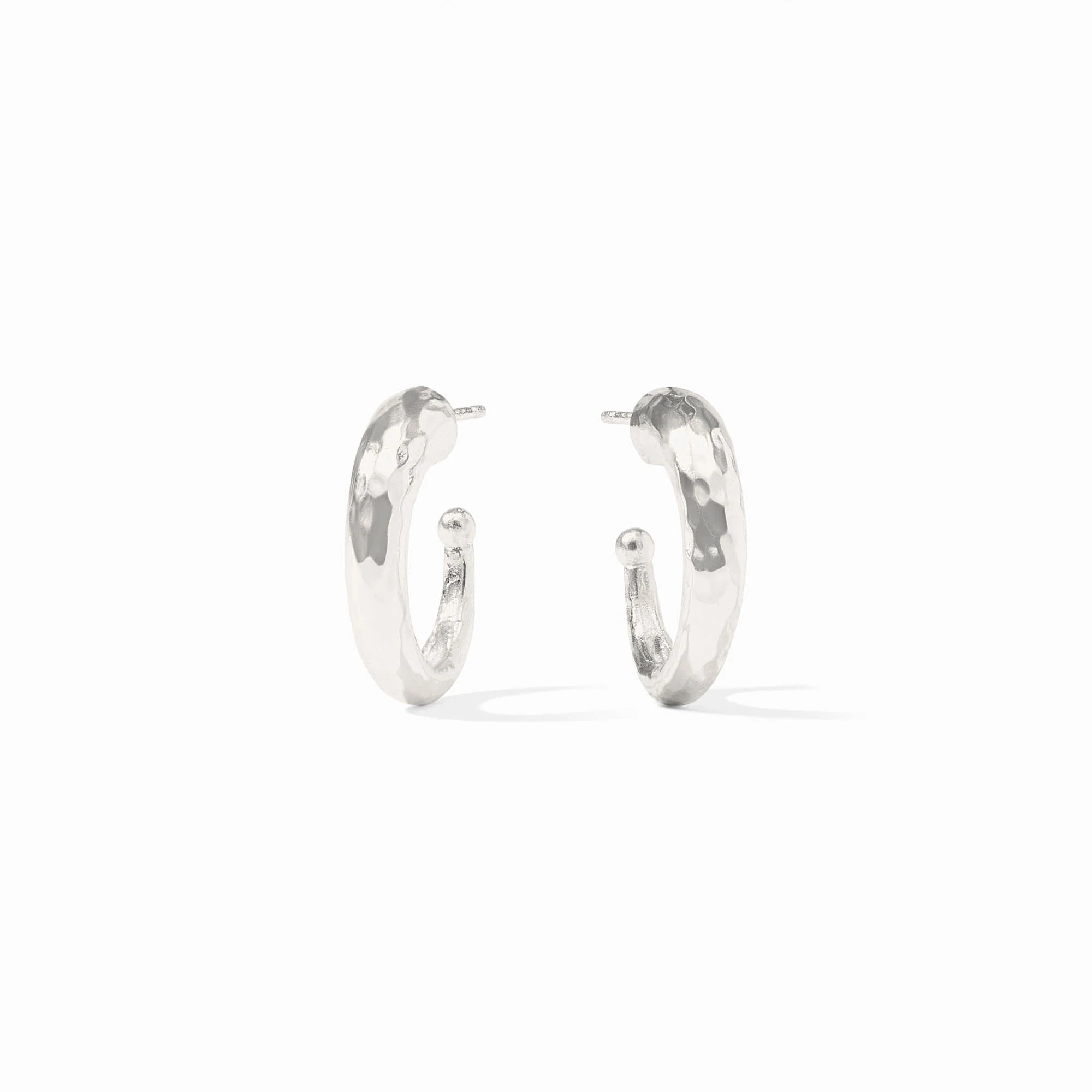 Silver Hammered Hoop Earrings | Julie Vos | Julie Vos
