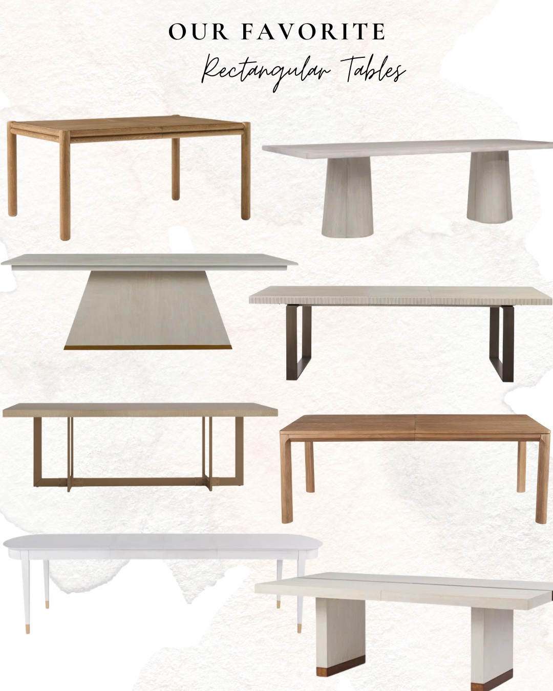 Shop my top round and rectangular dining tables — something for every space! 🤍 

 #LTKHome #LTKSaleAlert