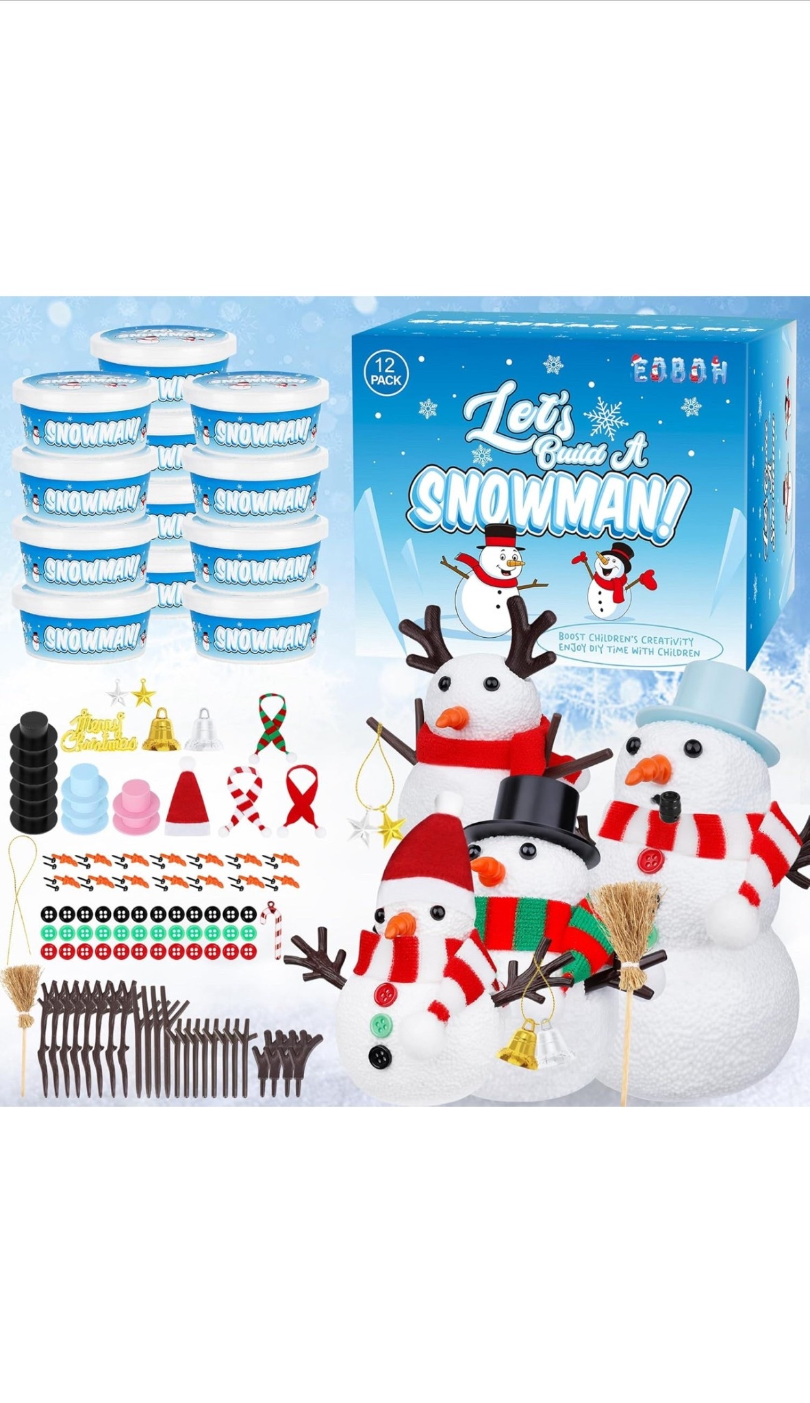 Winter craft snowman activity for kids!

#LTKKids #LTKGiftGuide #LTKHoliday