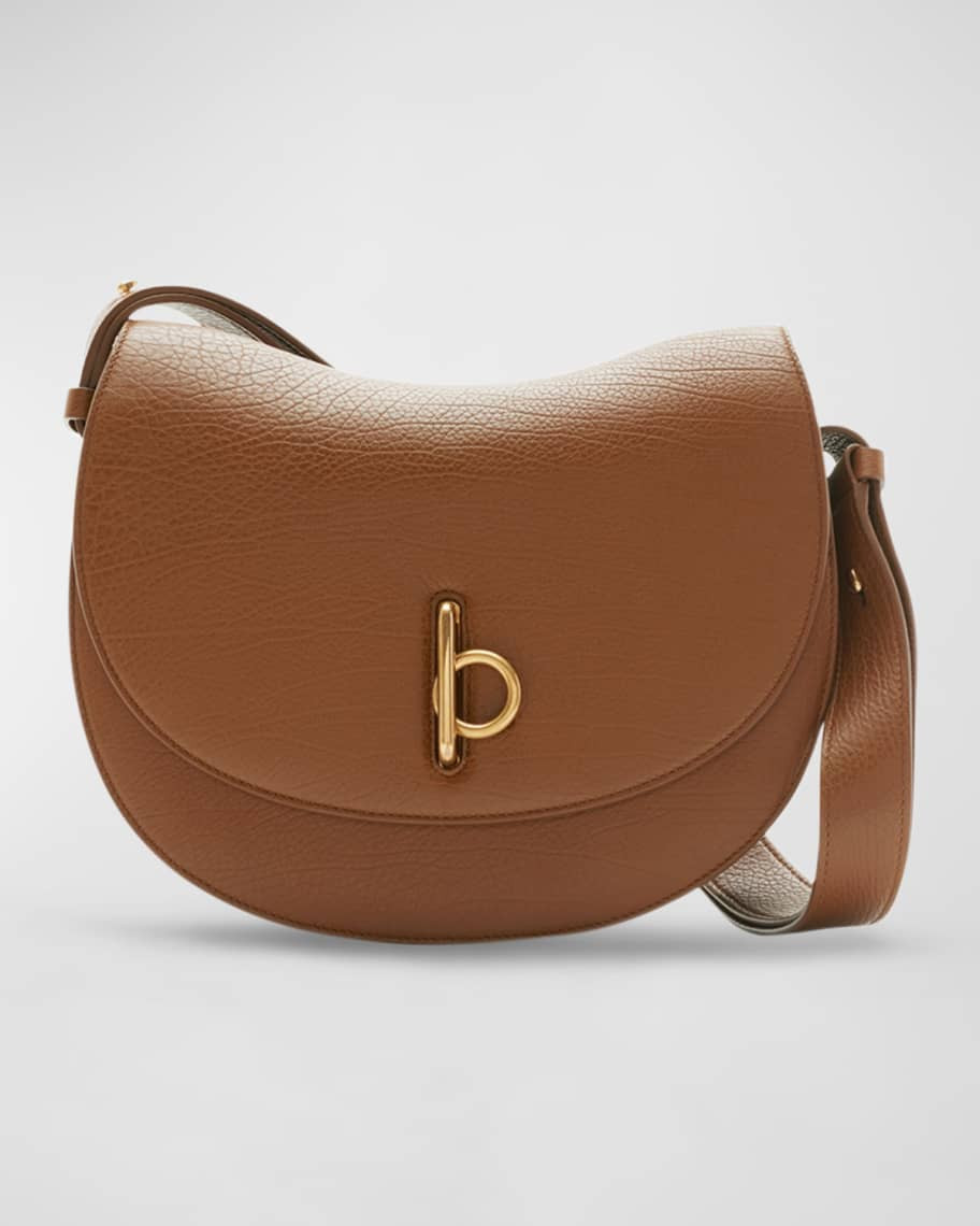 Burberry Rocking Horse Leather Saddle Crossbody Bag | Neiman Marcus