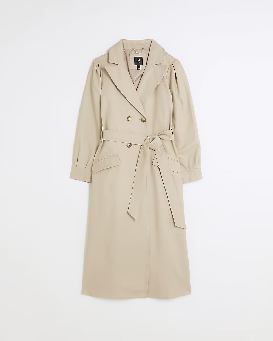 Beige RI Studio belted trench coat | River Island (UK & IE)