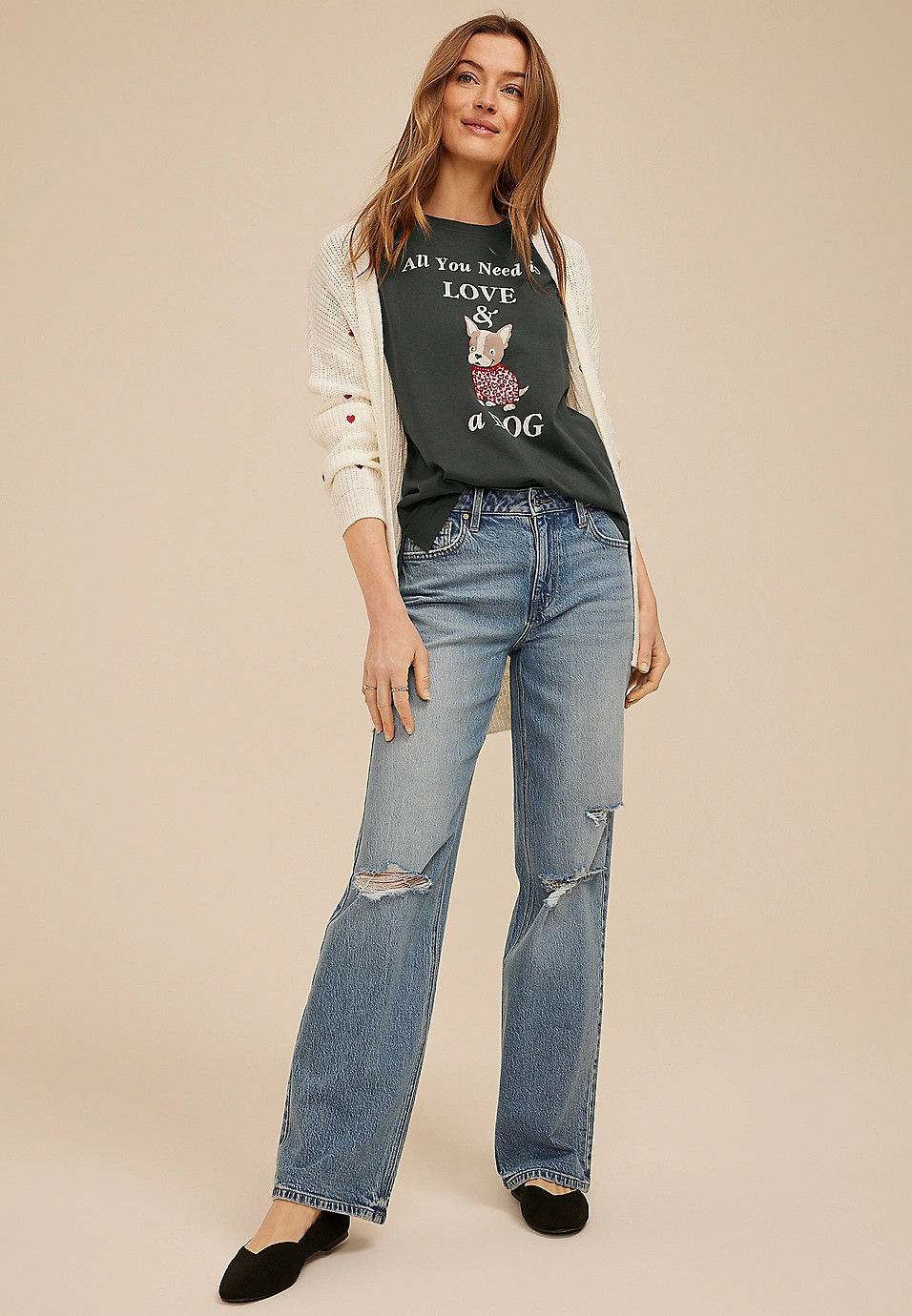 All You Need Is Love And A Dog Classic Fit Graphic Tee | Maurices