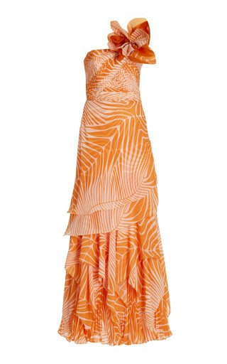 Caladium Pleated Chiffon Maxi Dress | Moda Operandi (Global)