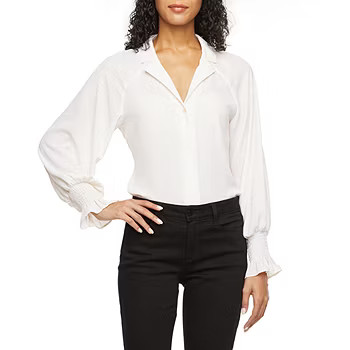 Worthington Womens Long Sleeve Regular Fit Button-Down Shirt | JCPenney