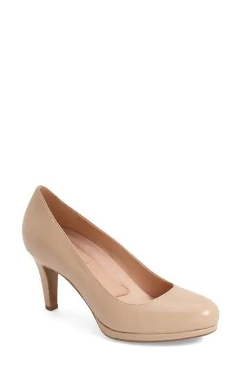 Women's Naturalizer 'Michelle' Almond Toe Pump, Size 4 M - Beige | Nordstrom