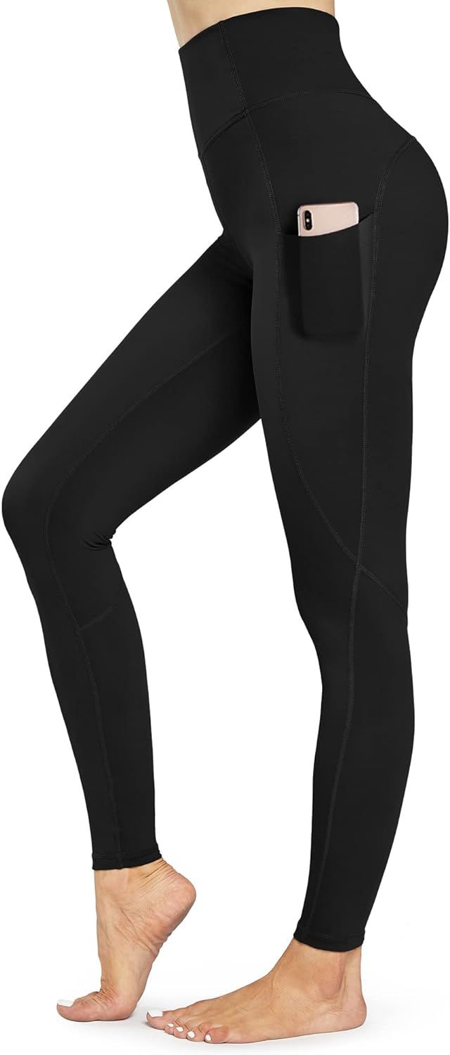 STYLEWORD Womens Yoga Pants with Pockets High Waist Workout Leggings Running Pants | Amazon (US)