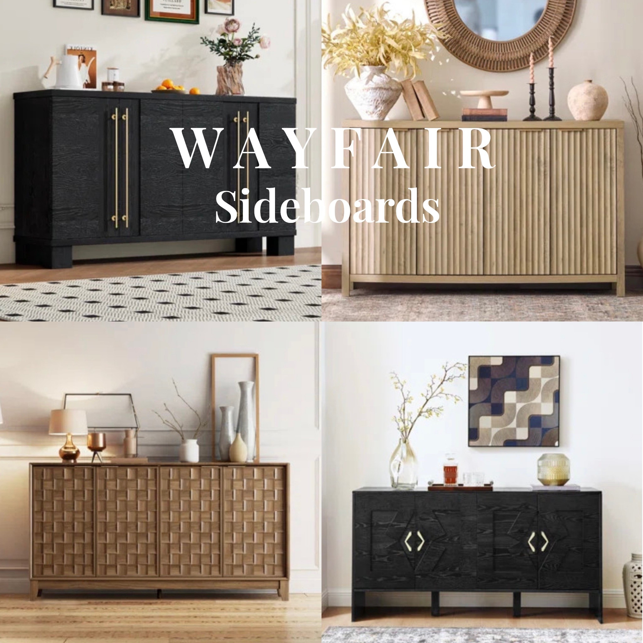 Restocked Wayfair sideboard favorites! 🙌
#ltkhomestyle #wayfair #homedecor #livingroom #diningroom
@Wayfair 

#LTKU #LTKHome #LTKSaleAlert