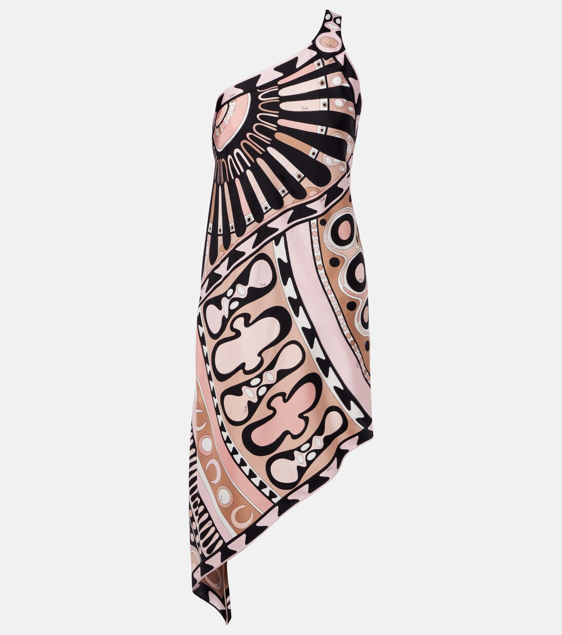 Abito one-shoulder silk twill minidress | Mytheresa (INTL)