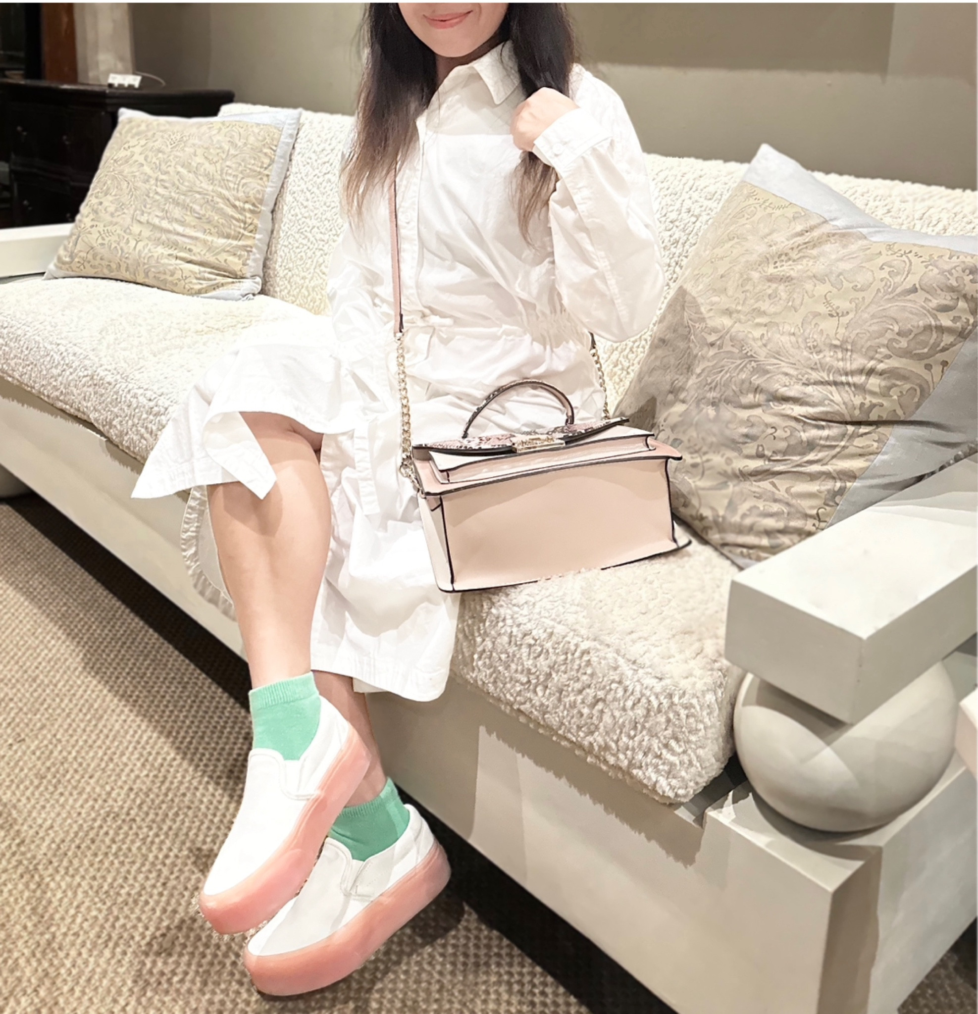 White in white. 

#LTKtravel #LTKparties #LTKworkwear