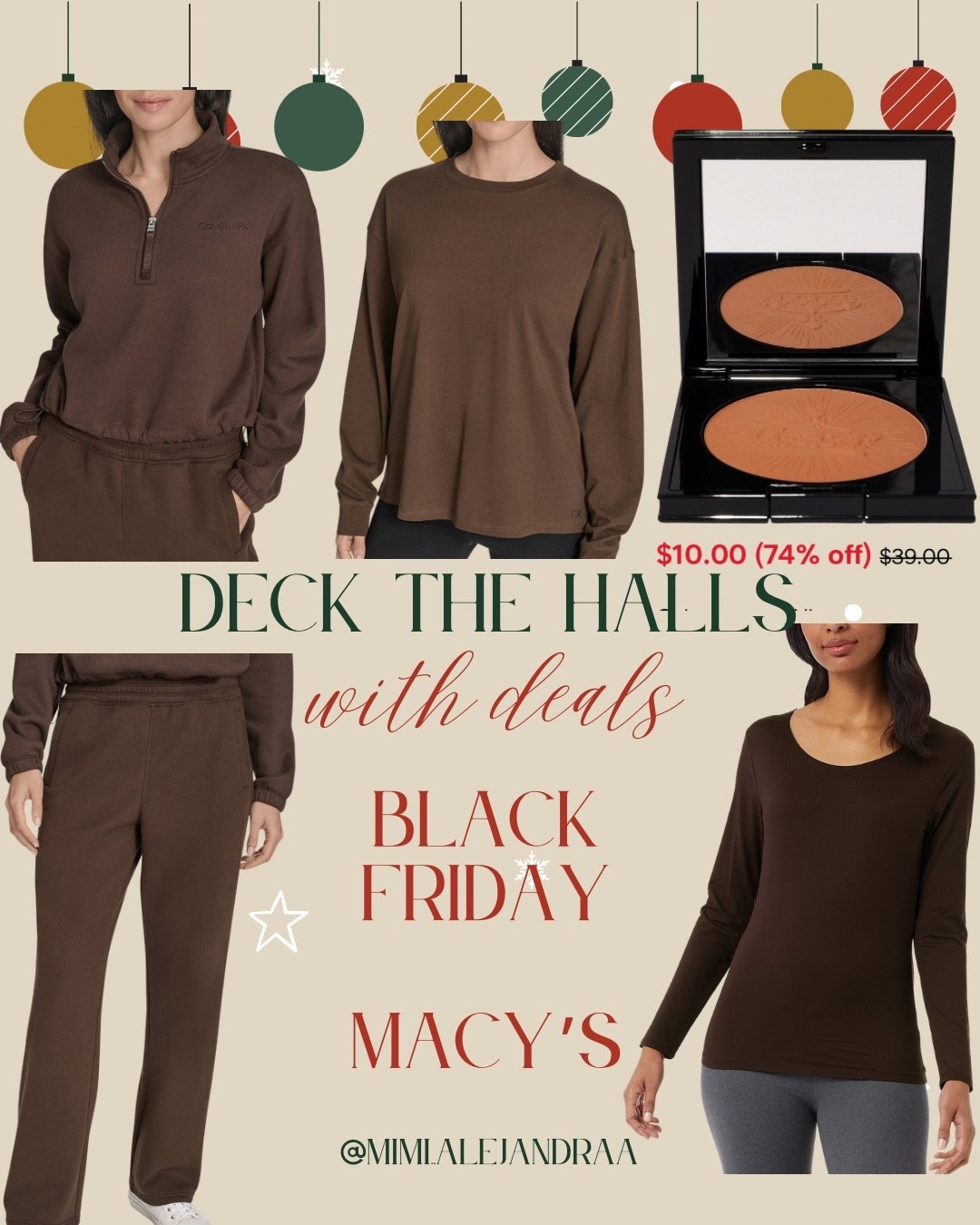 Black Friday deal’s today only at @macys 

Chocolate brown set from Calvin Klein and another layer in the rich brown color layering.

Pat McGrath bronzer for only $10!

#LTKGiftGuide #LTKActive #LTKCyberWeek
