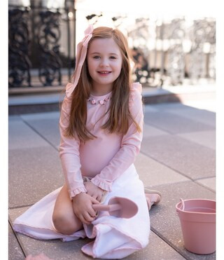 x The Broke Brooke Little Girls 2T-6X Caroline Floral Trim One Piece Swimsuit | Dillard's