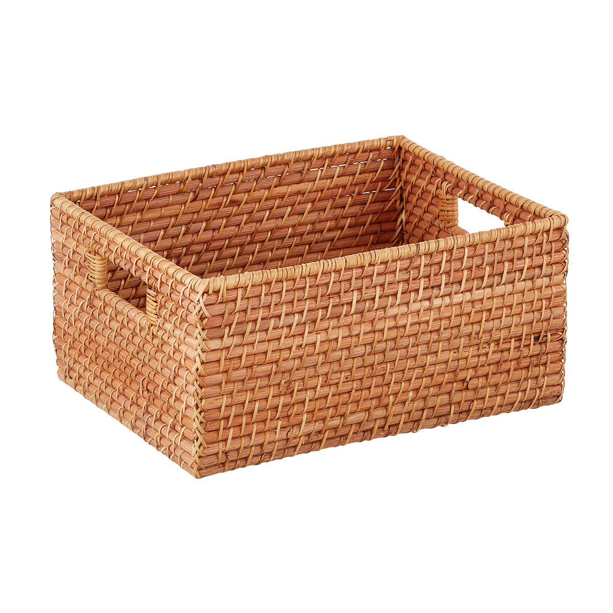 Rattan Storage Bins with Handles | The Container Store