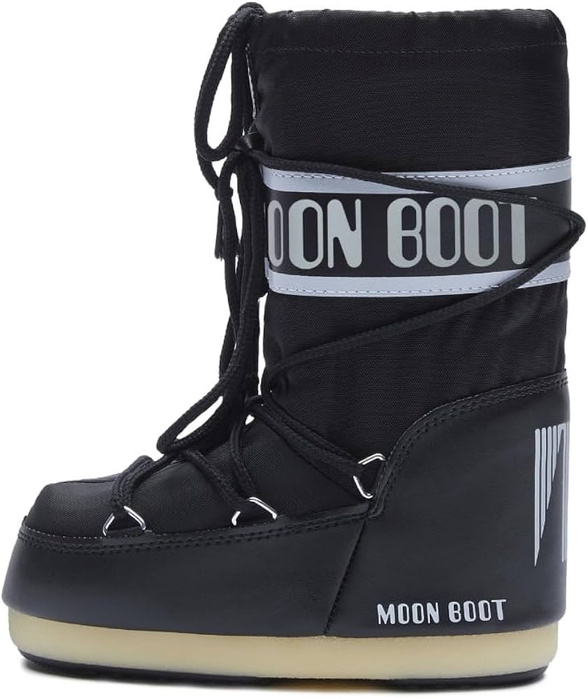 Amazon.com: Moon Boot Icon Junior Slip On Snow Boots for Kids, 7-9.5, Black : Clothing, Shoes & J... | Amazon (US)